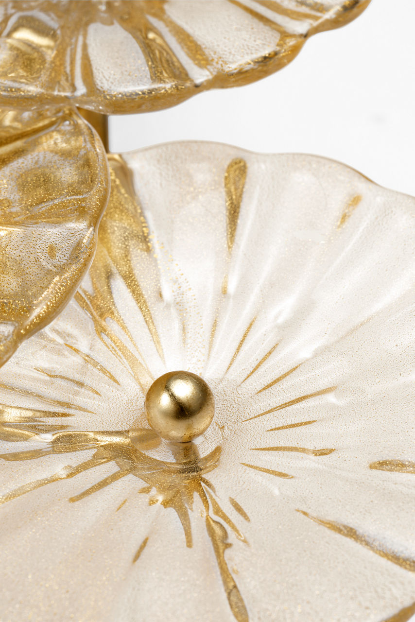 Gianna 21" Layered Sconce | Gild | Gold Fleck Glass