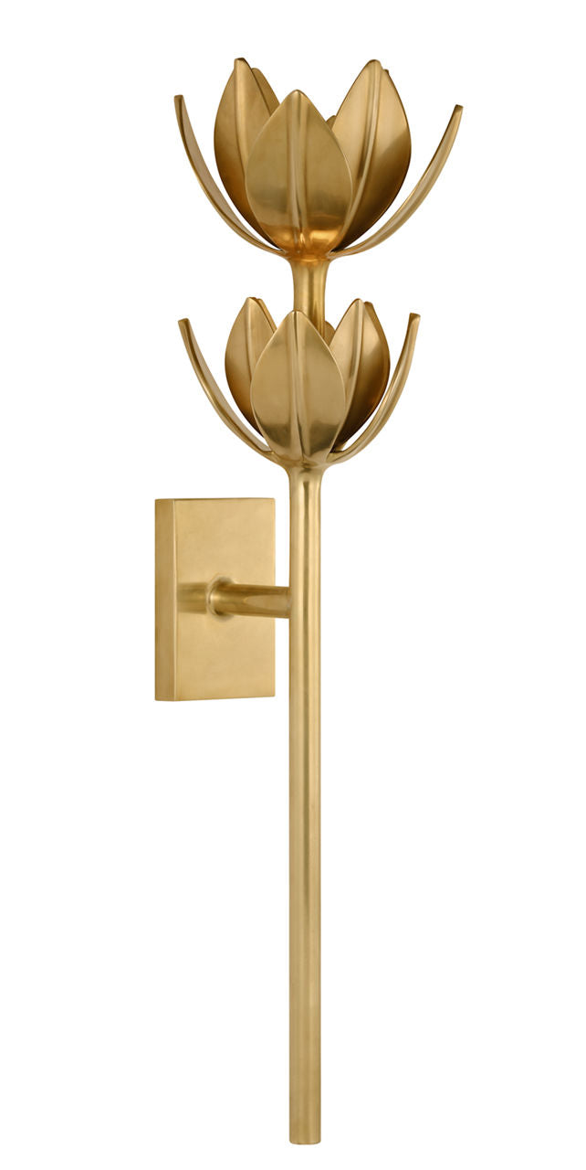 Alberto Large Two Tier Sconce | Antique-Burnished Brass
