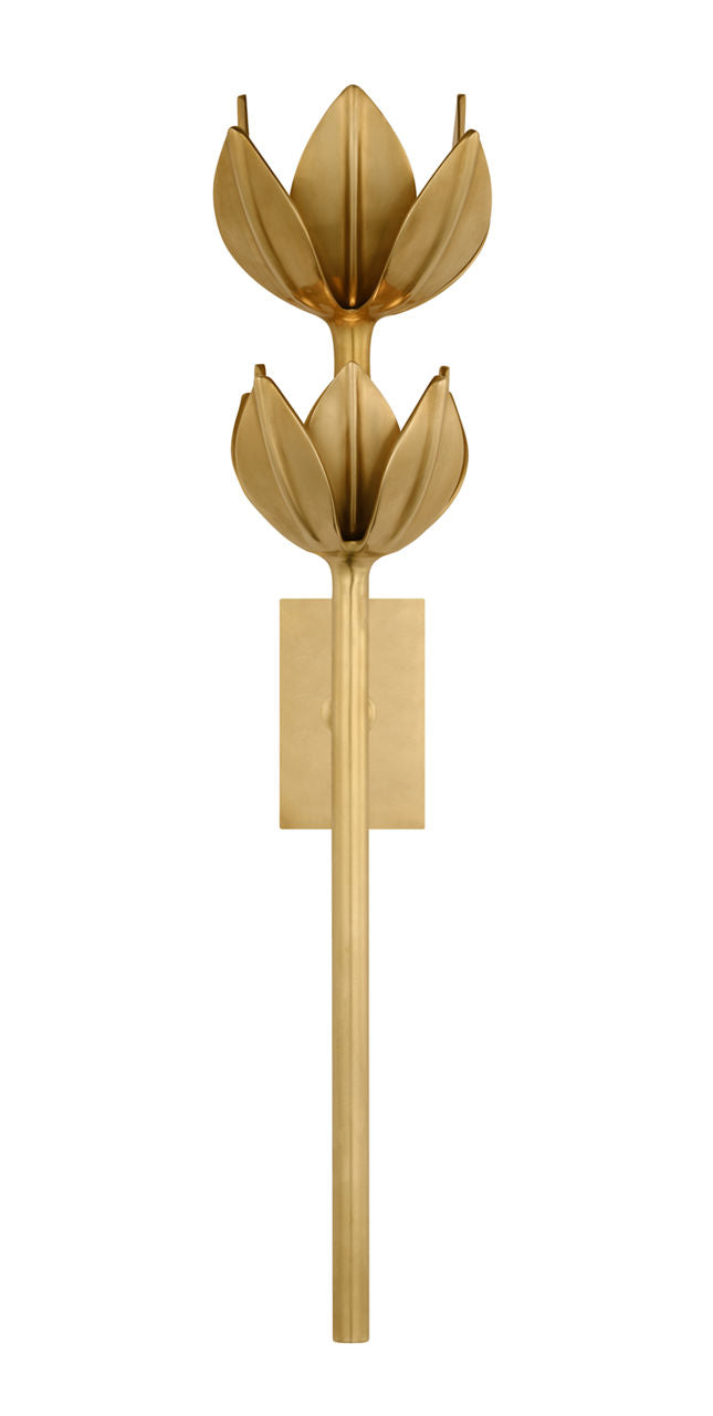Alberto Large Two Tier Sconce | Antique-Burnished Brass