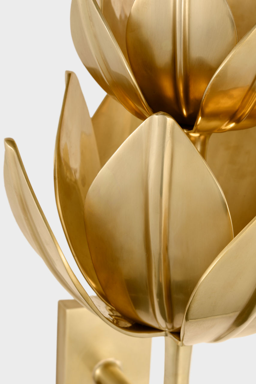 Alberto Extra Large Three Tier Sconce | Antique-Burnished Brass