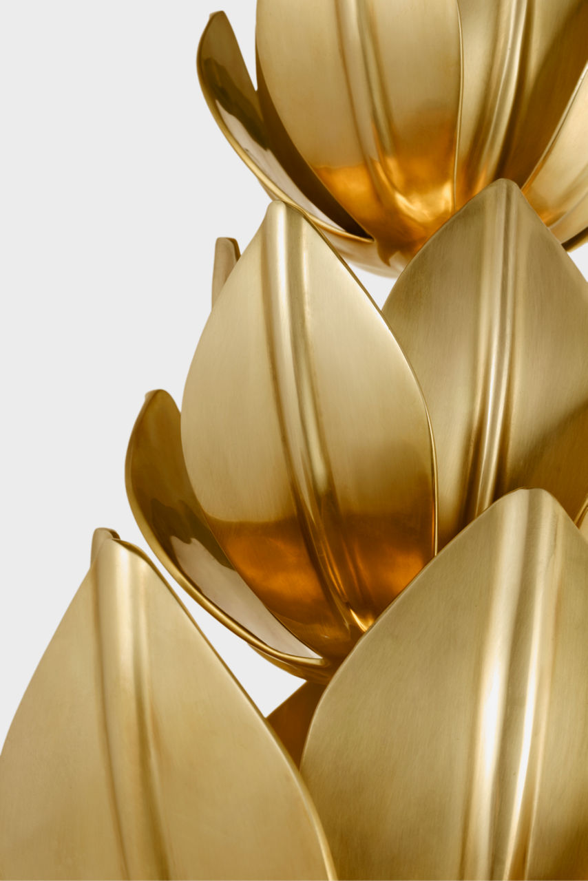 Alberto Extra Large Three Tier Sconce | Antique-Burnished Brass