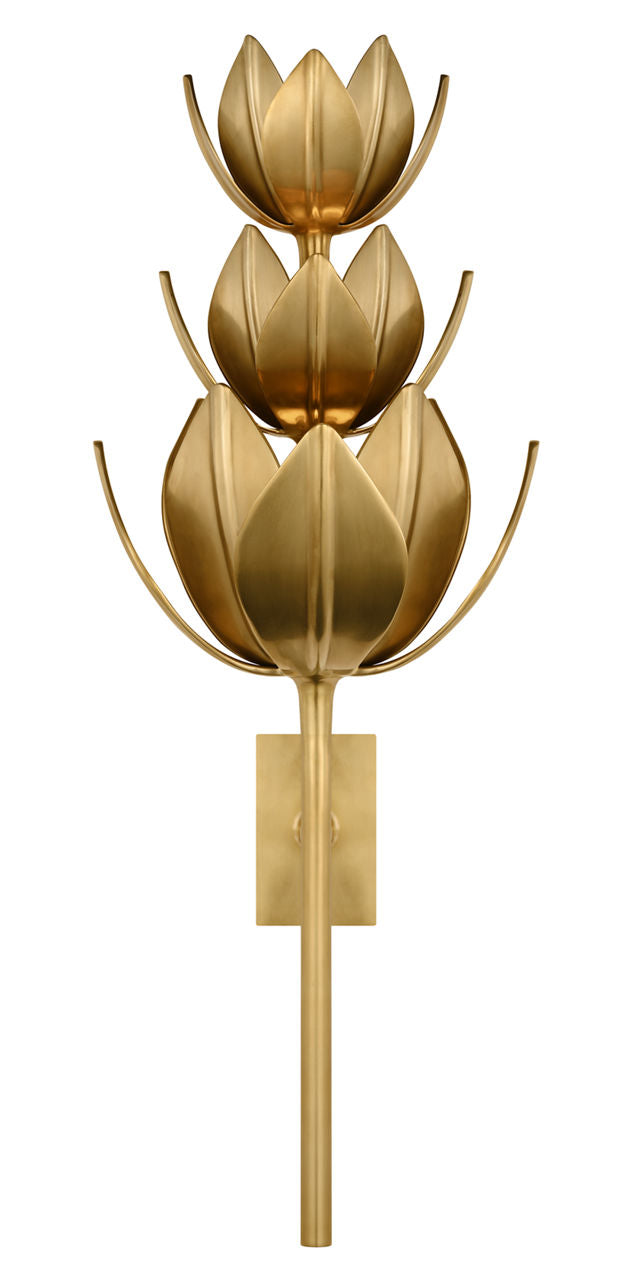 Alberto Extra Large Three Tier Sconce | Antique-Burnished Brass