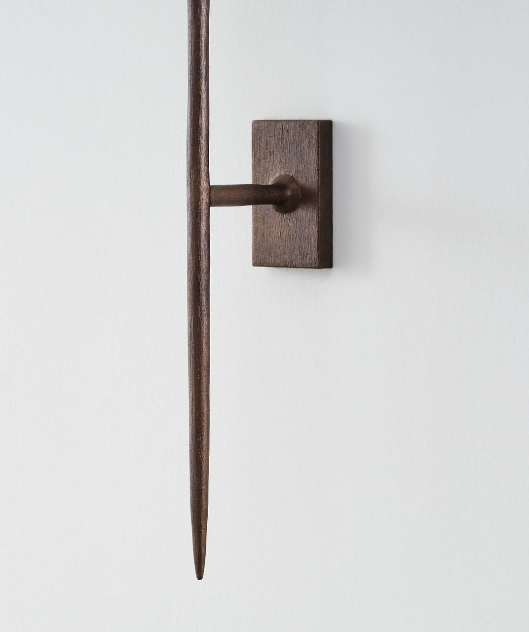Catina Large Tail Sconce | Antique Bronze Leaf | Linen Shade