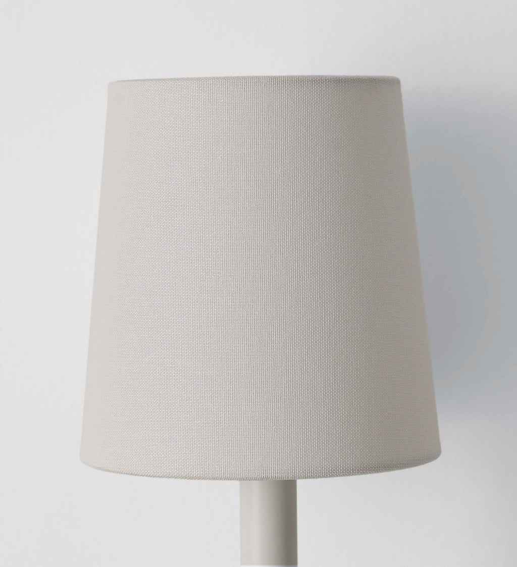 Catina Large Tail Sconce | Antique Bronze Leaf | Linen Shade