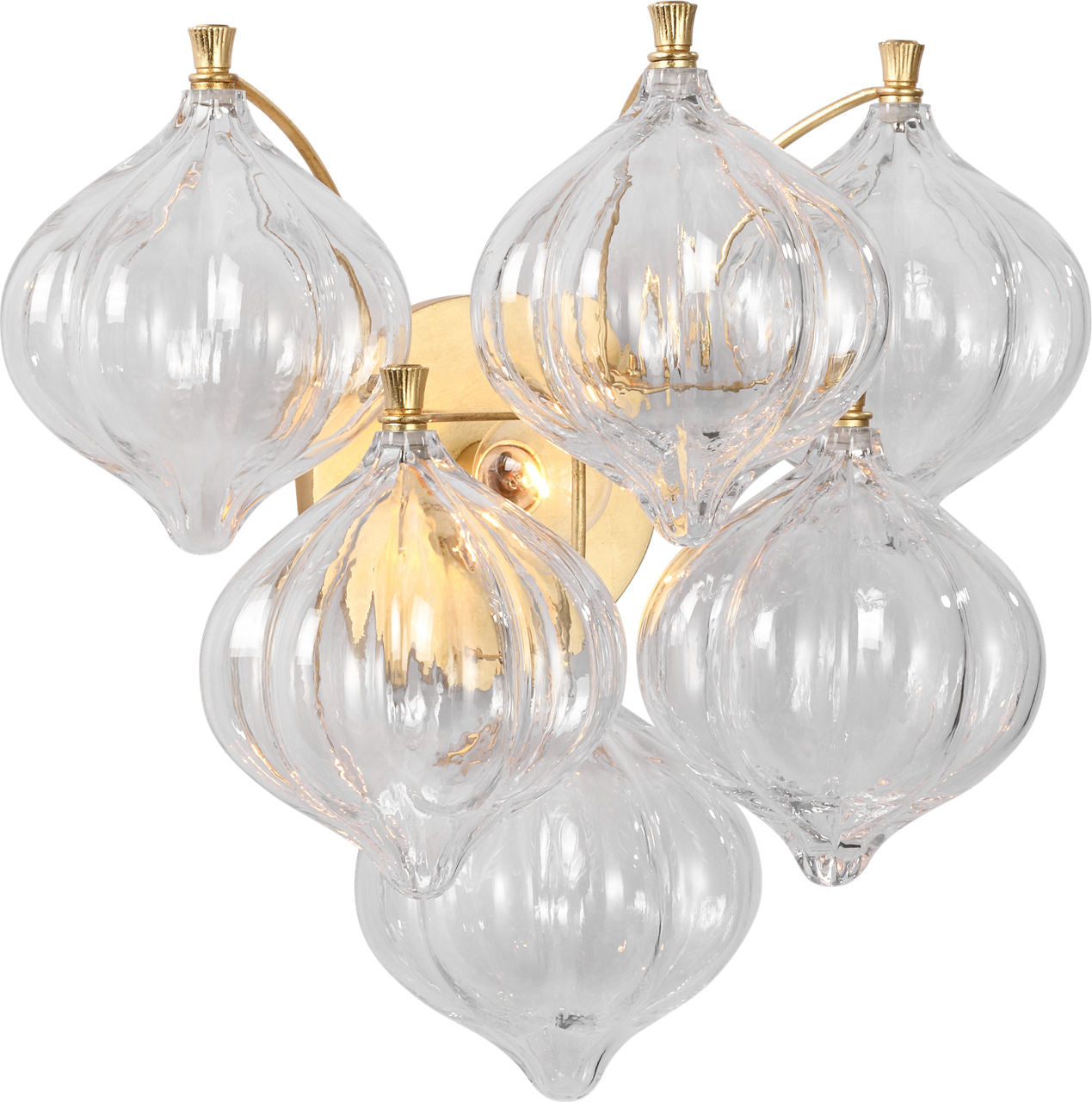 Caselli 15" Sconce | Gild | Clear Glass