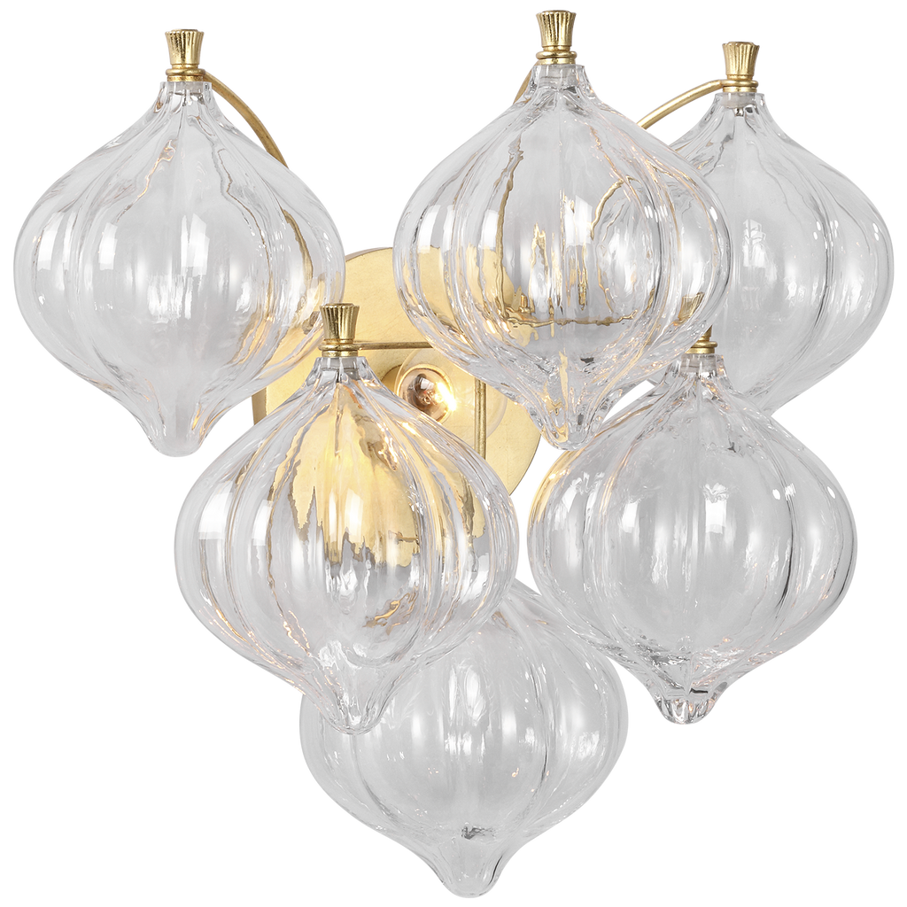 Caselli 15" Sconce | Gild | Clear Glass