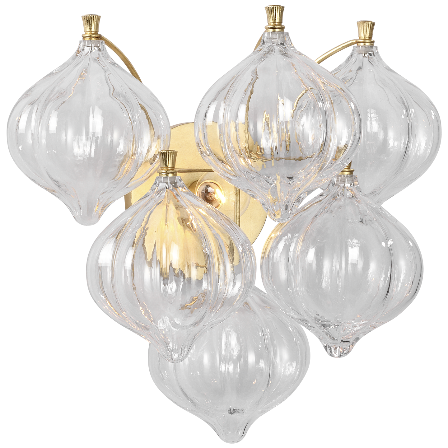 Caselli 15" Sconce | Gild | Clear Glass