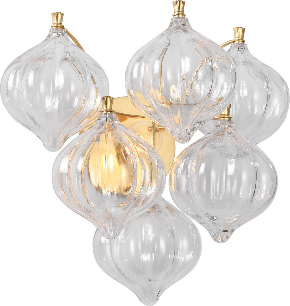 Caselli 15" Sconce | Gild | Clear Glass