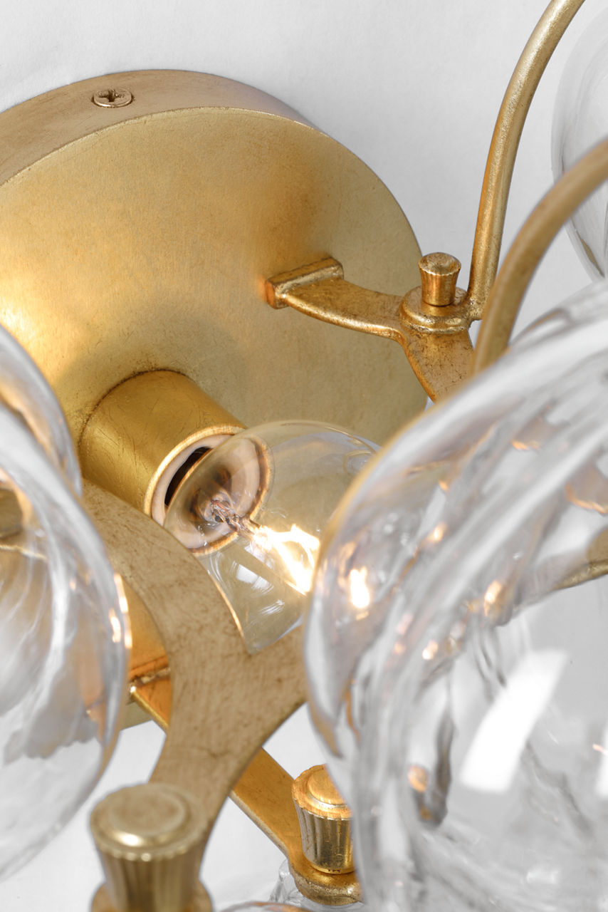 Caselli 15" Sconce | Gild | Clear Glass