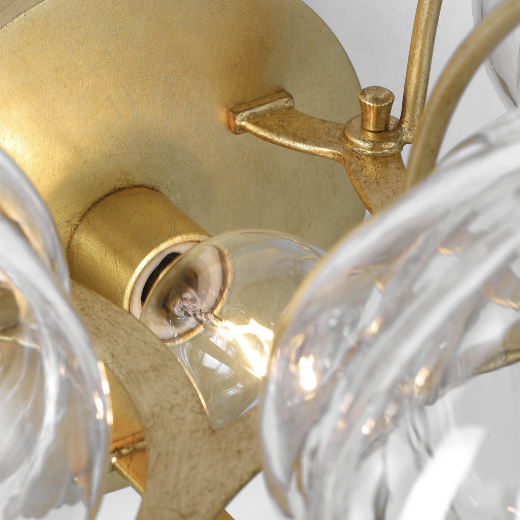 Caselli 15" Sconce | Gild | Clear Glass