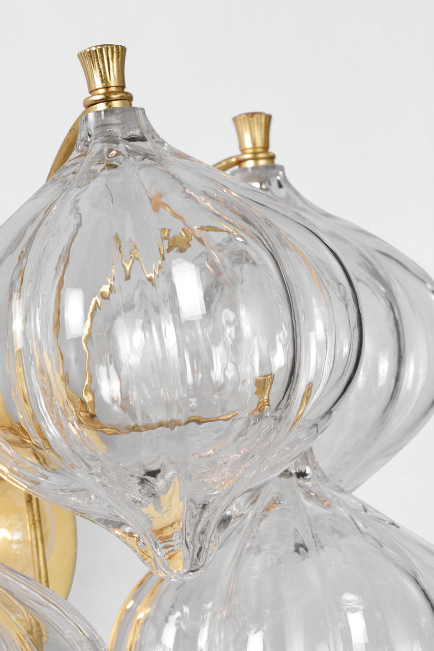 Caselli 15" Sconce | Gild | Clear Glass