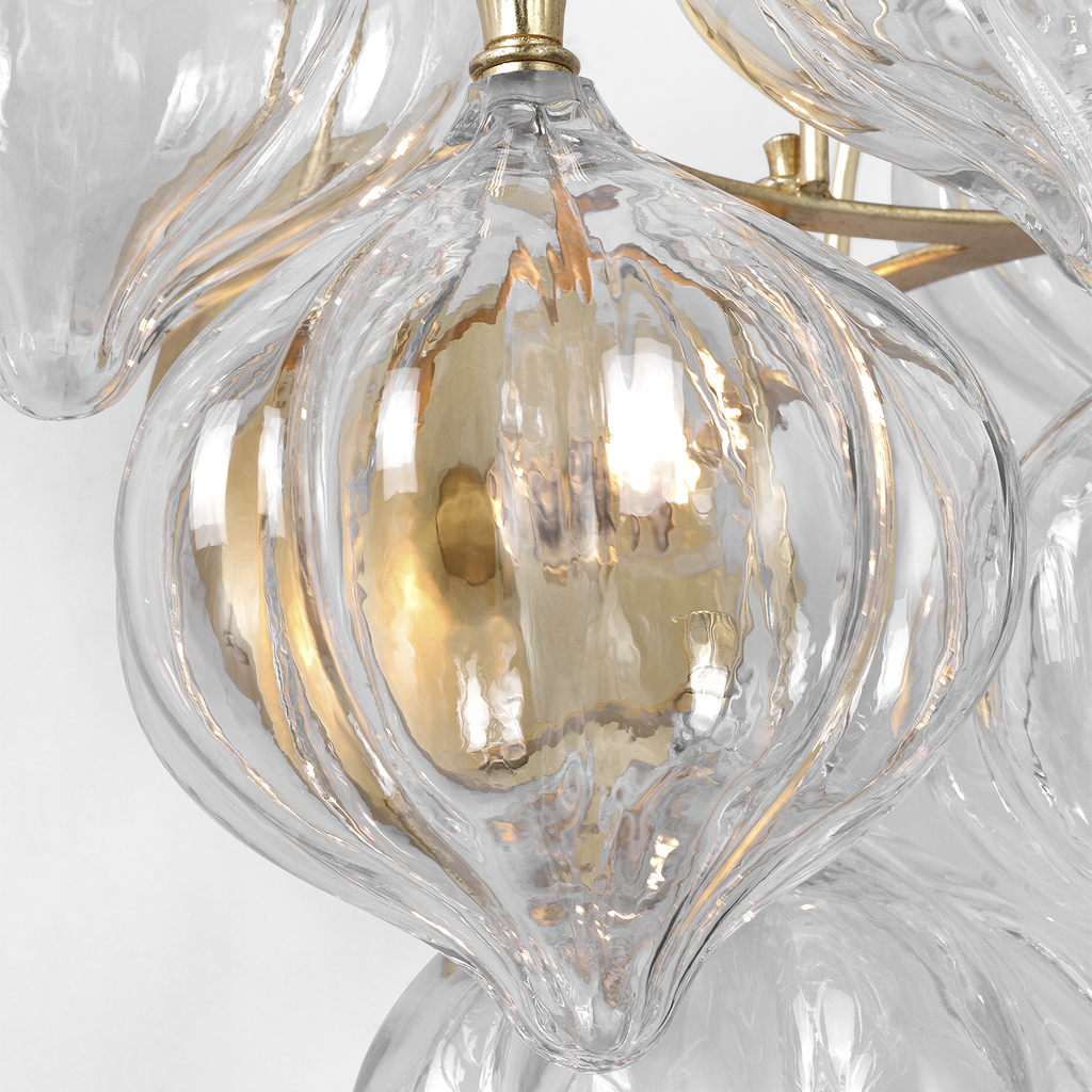 Caselli 15" Sconce | Gild | Clear Glass