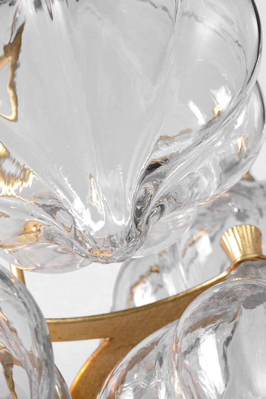 Caselli 15" Sconce | Gild | Clear Glass
