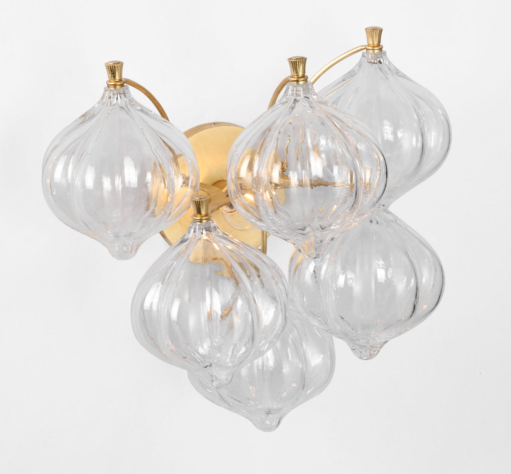 Caselli 15" Sconce | Gild | Clear Glass
