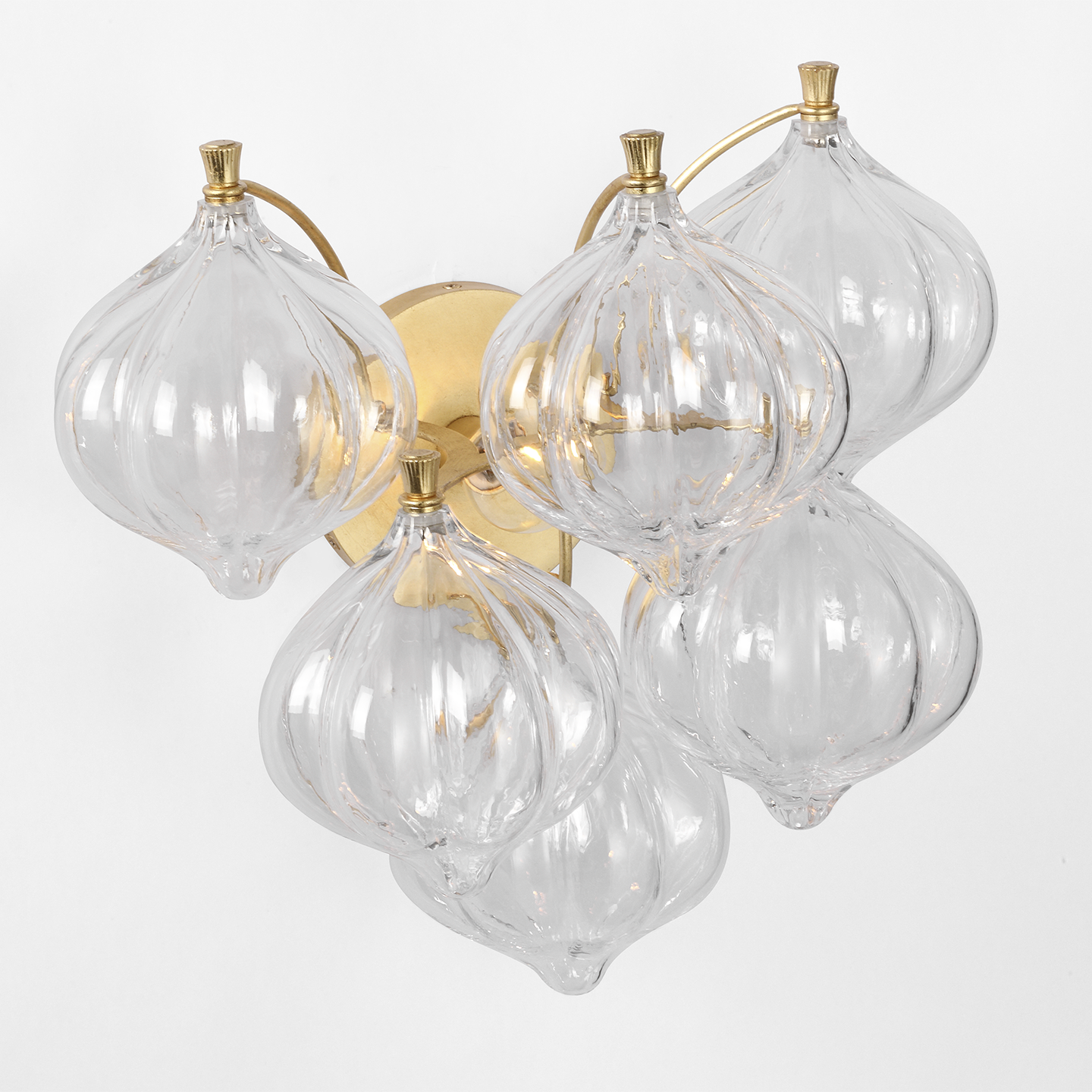 Caselli 15" Sconce | Gild | Clear Glass