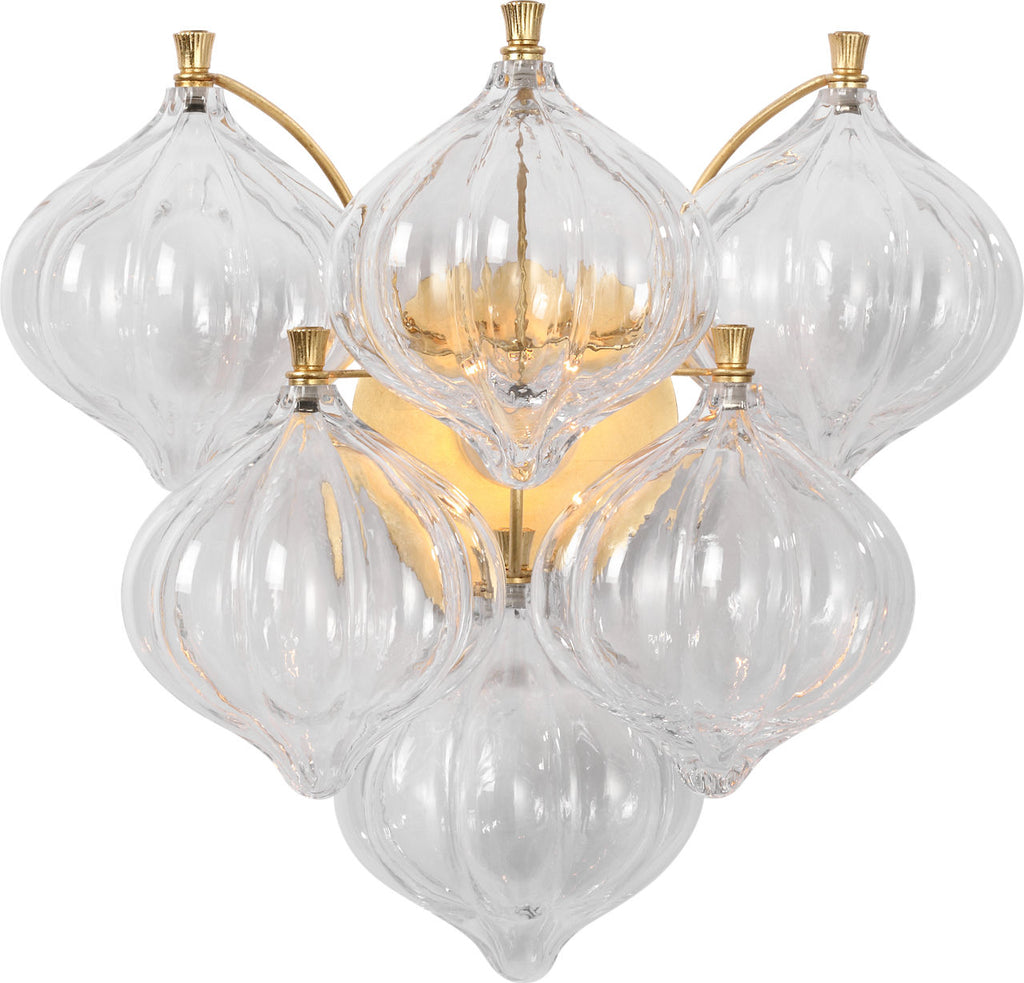 Caselli 15" Sconce | Gild | Clear Glass
