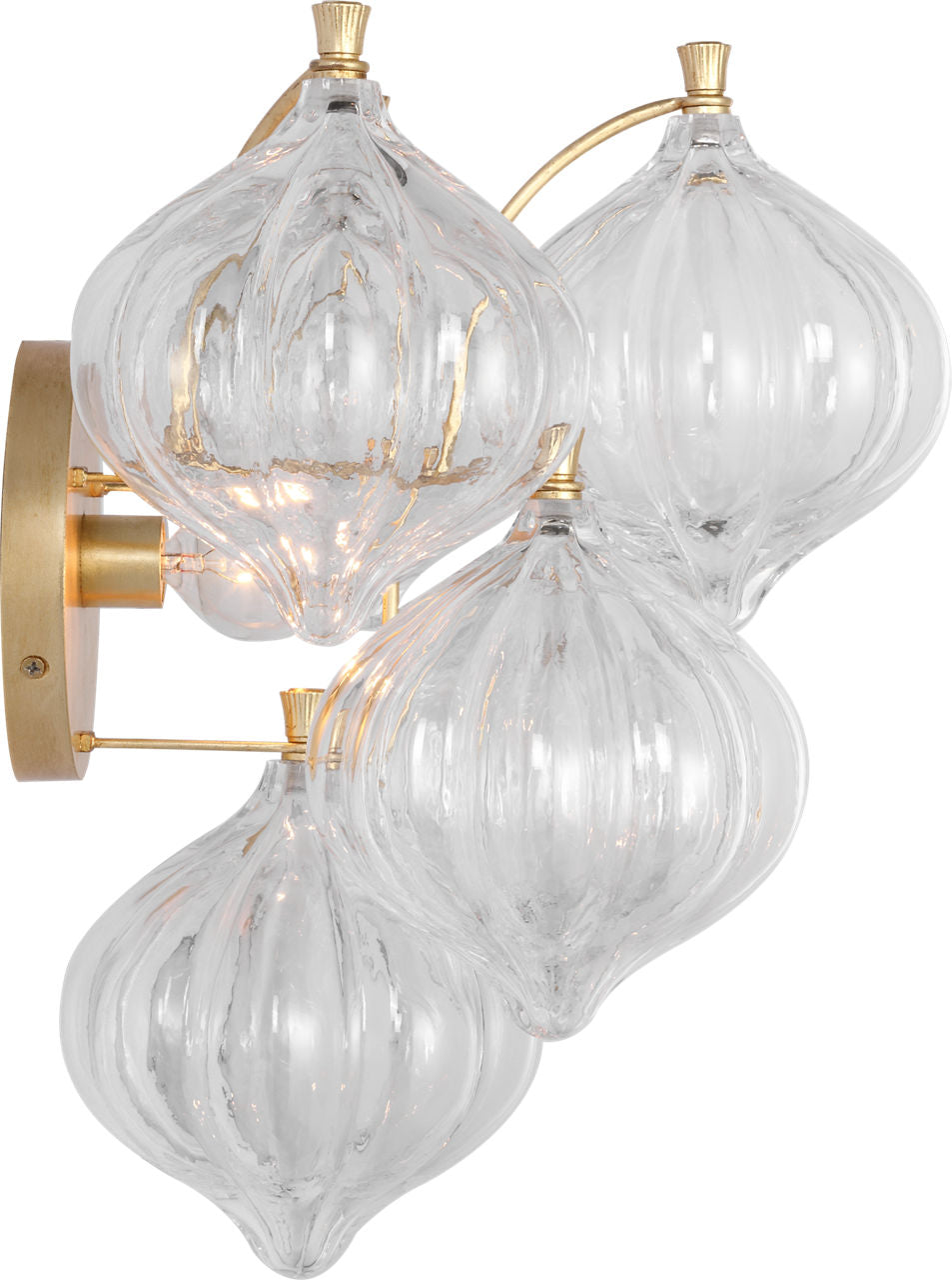 Caselli 15" Sconce | Gild | Clear Glass