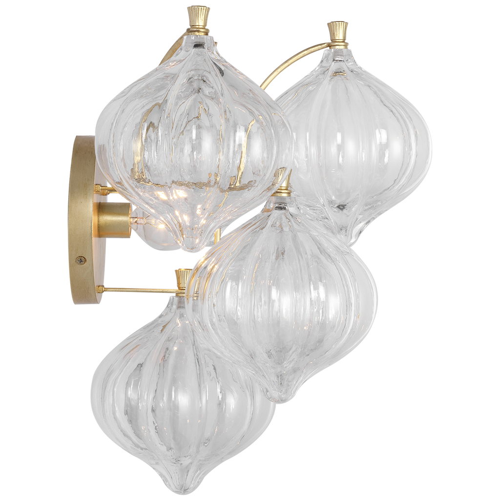 Caselli 15" Sconce | Gild | Clear Glass