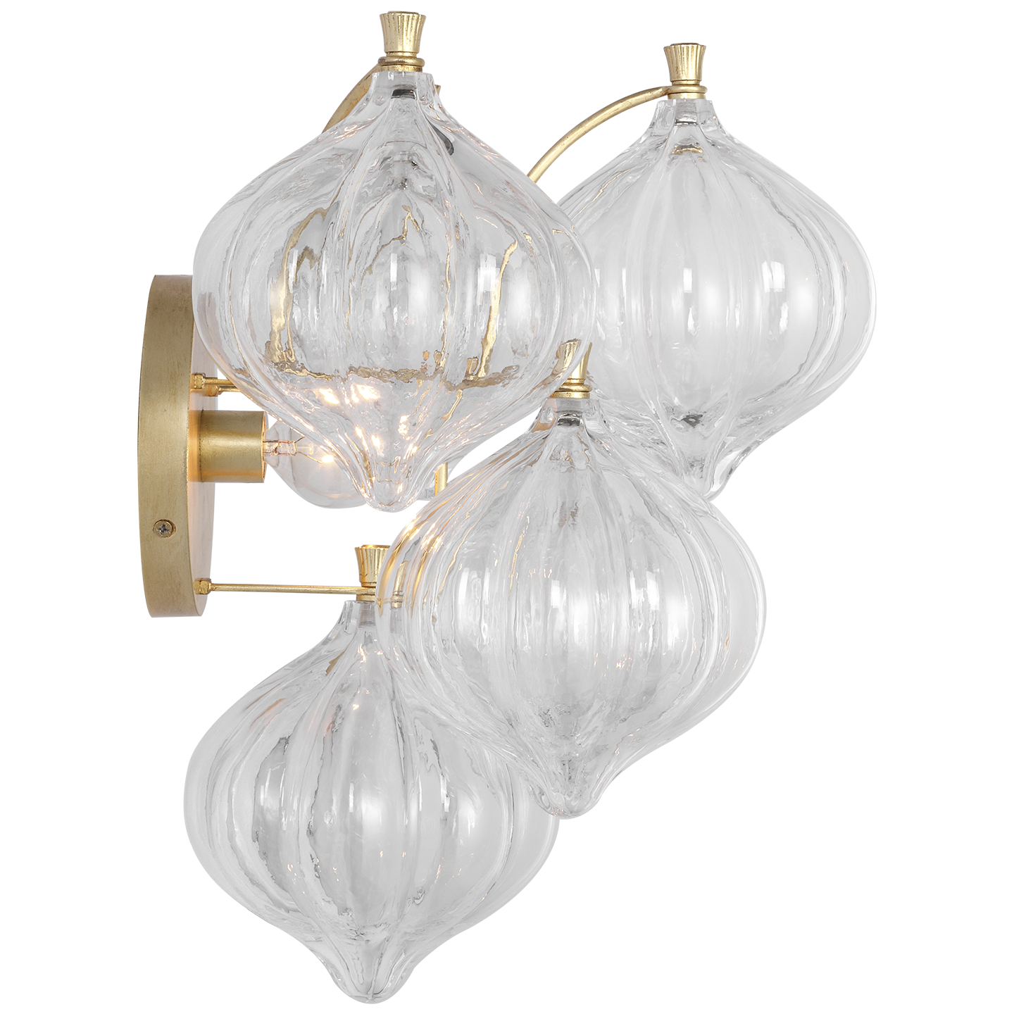 Caselli 15" Sconce | Gild | Clear Glass