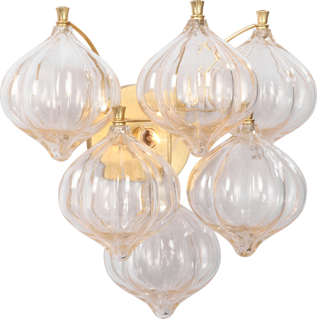 Caselli 15" Sconce | Gild | Gold Fleck Glass