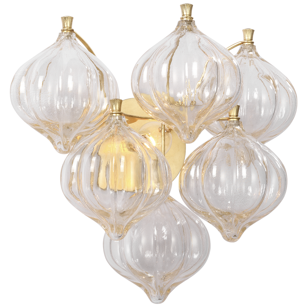 Caselli 15" Sconce | Gild | Gold Fleck Glass
