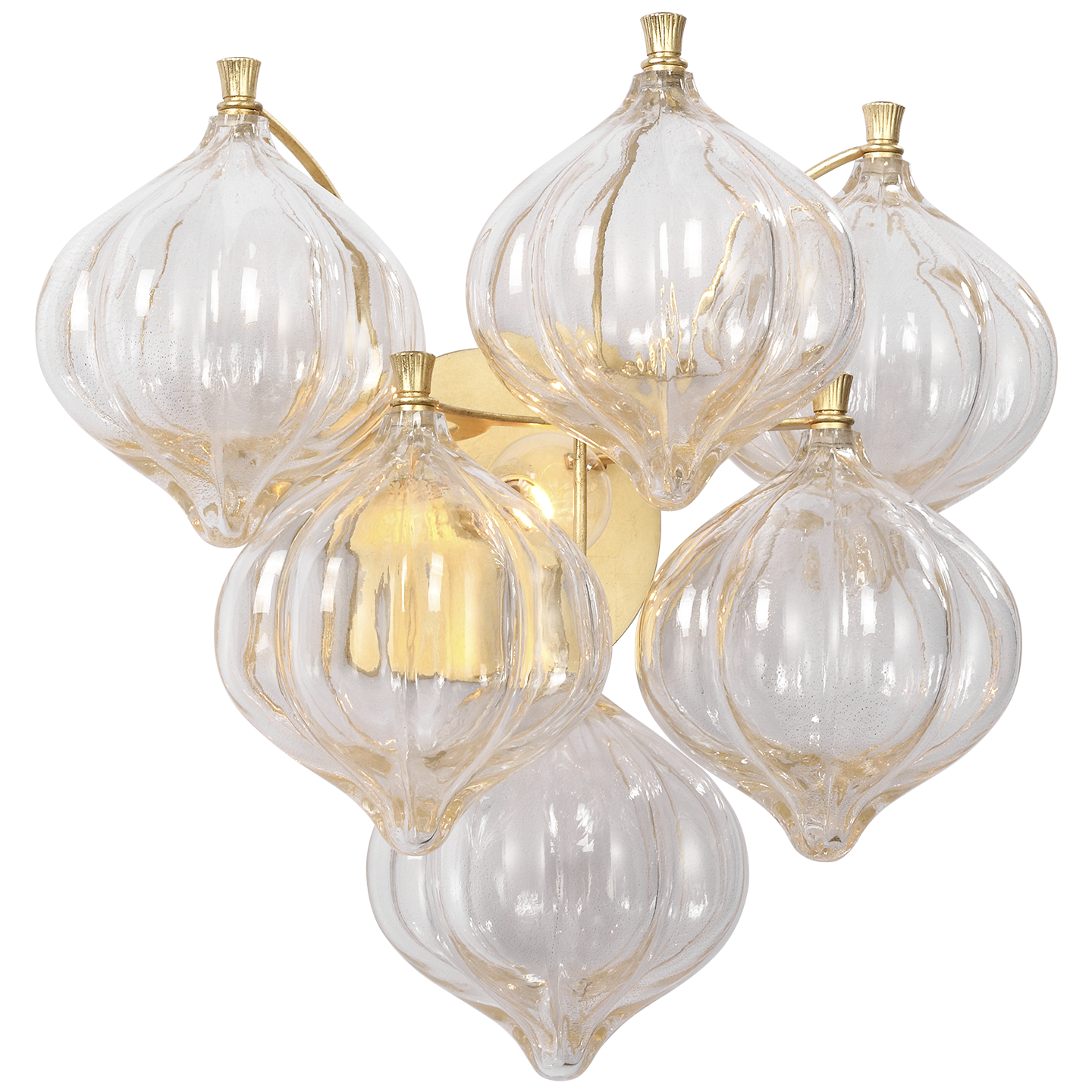 Caselli 15" Sconce | Gild | Gold Fleck Glass