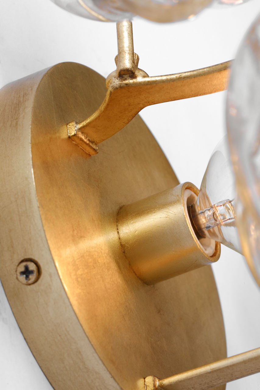 Caselli 15" Sconce | Gild | Gold Fleck Glass