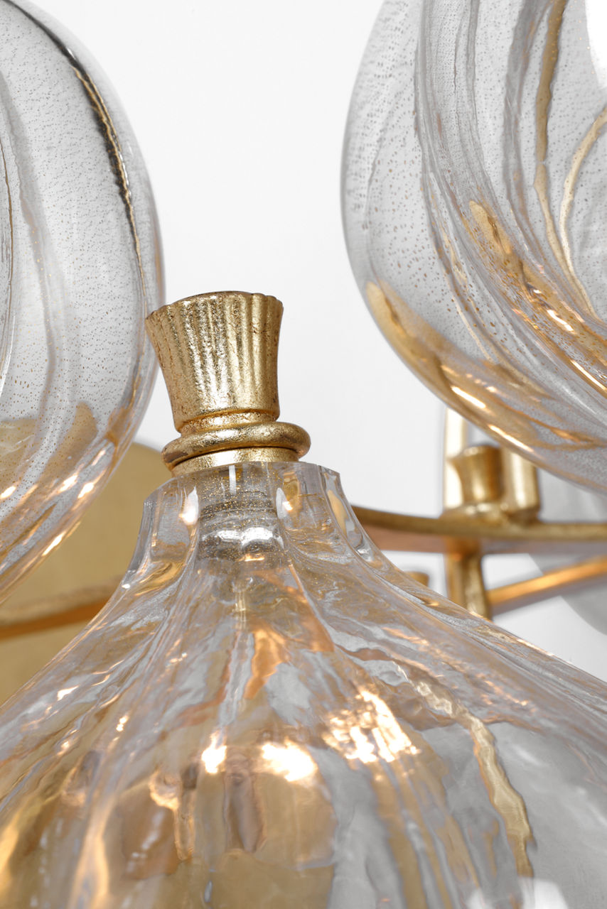 Caselli 15" Sconce | Gild | Gold Fleck Glass