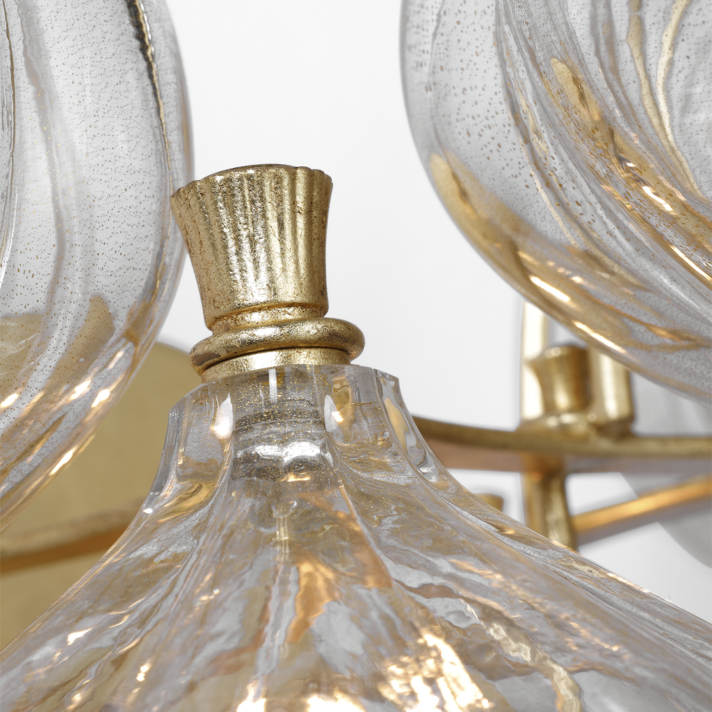 Caselli 15" Sconce | Gild | Gold Fleck Glass