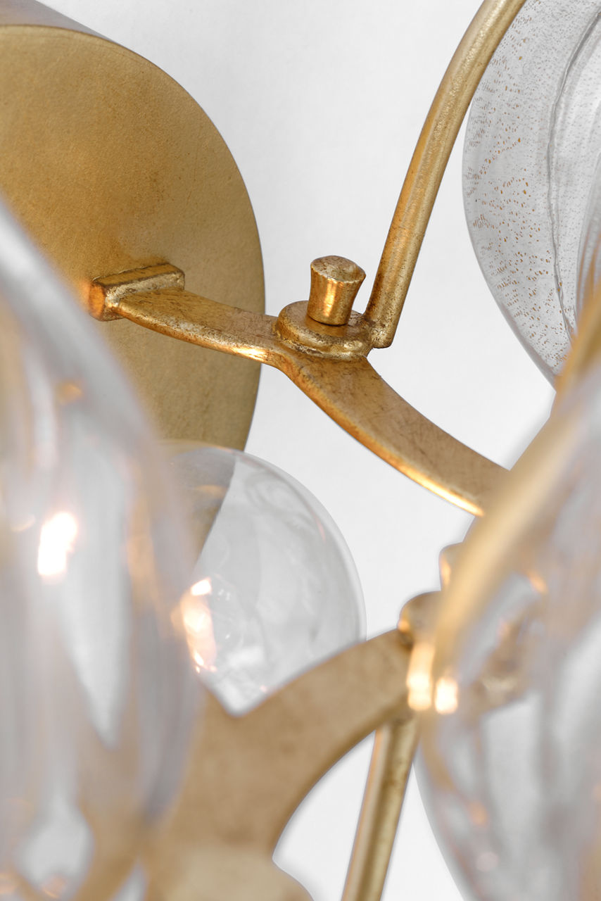 Caselli 15" Sconce | Gild | Gold Fleck Glass