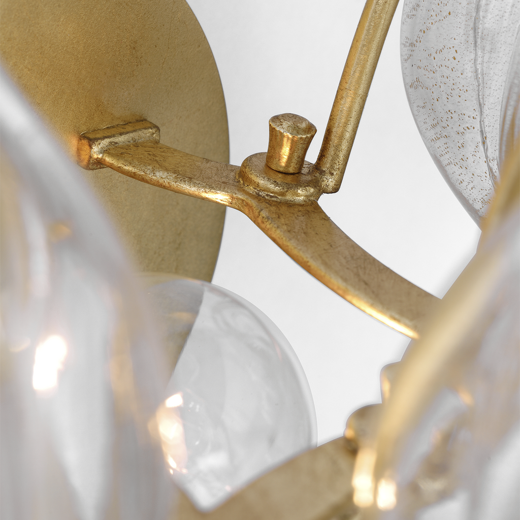 Caselli 15" Sconce | Gild | Gold Fleck Glass