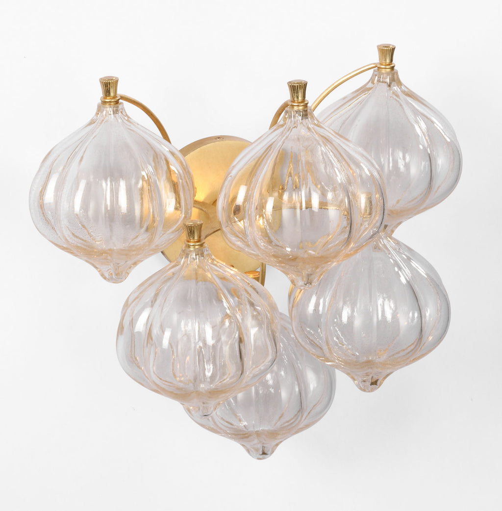 Caselli 15" Sconce | Gild | Gold Fleck Glass