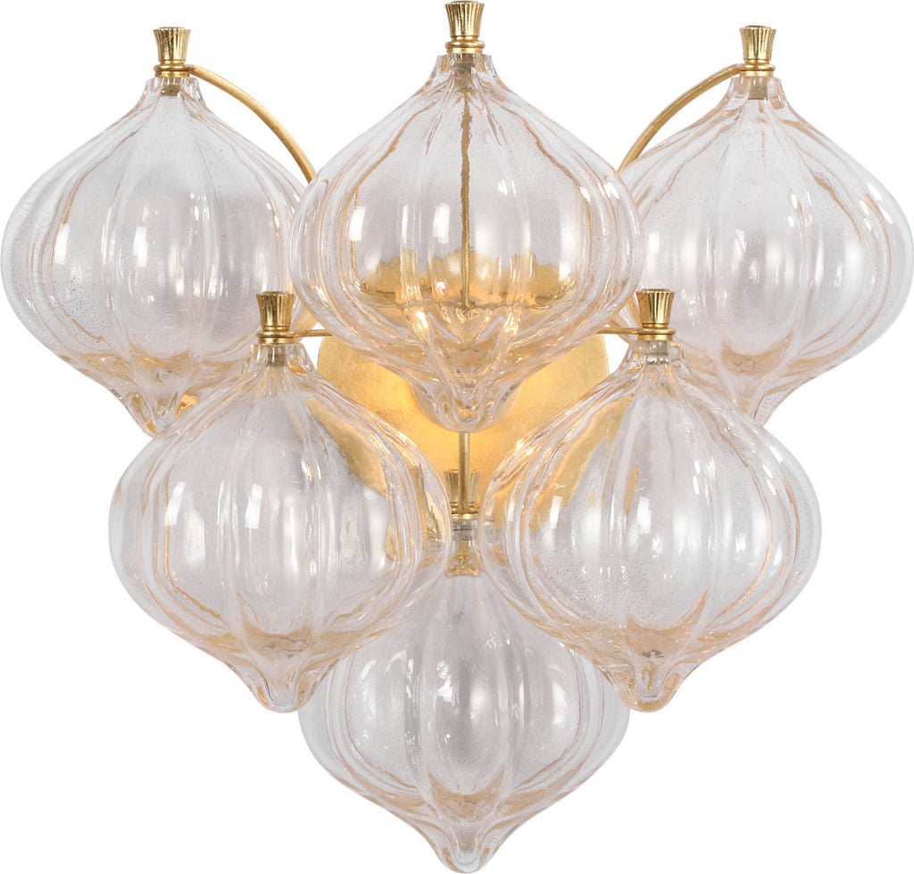 Caselli 15" Sconce | Gild | Gold Fleck Glass