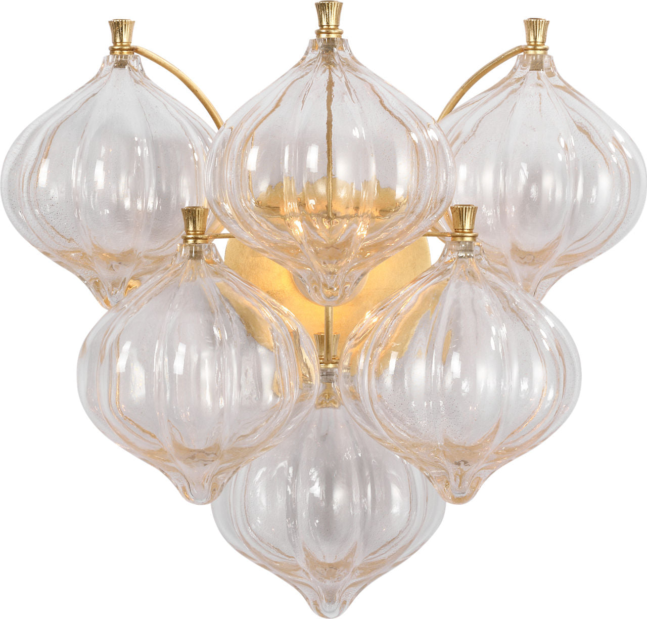 Caselli 15" Sconce | Gild | Gold Fleck Glass