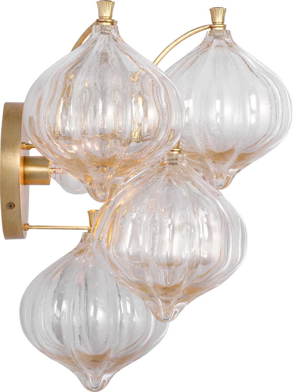 Caselli 15" Sconce | Gild | Gold Fleck Glass