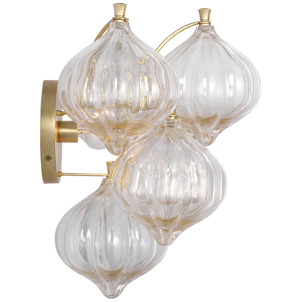 Caselli 15" Sconce | Gild | Gold Fleck Glass