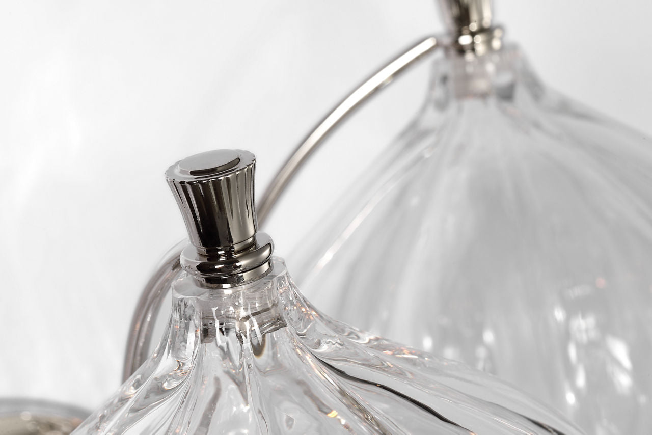 Caselli 15" Sconce | Polished Nickel | Clear Glass