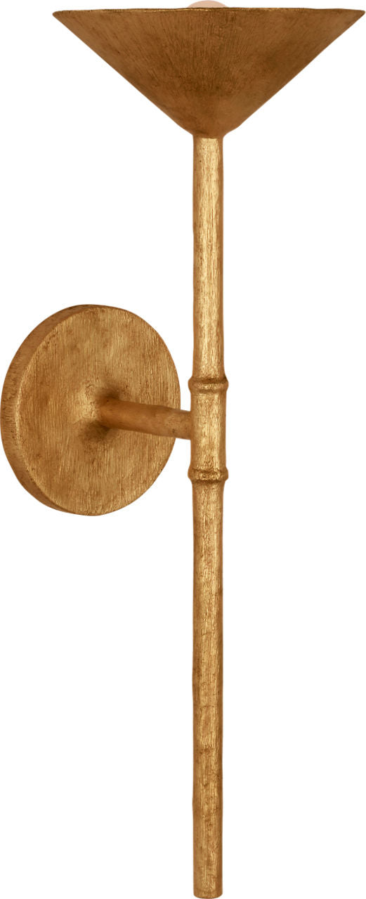 Eleanor 21" Tail Sconce | Antique Gold Leaf
