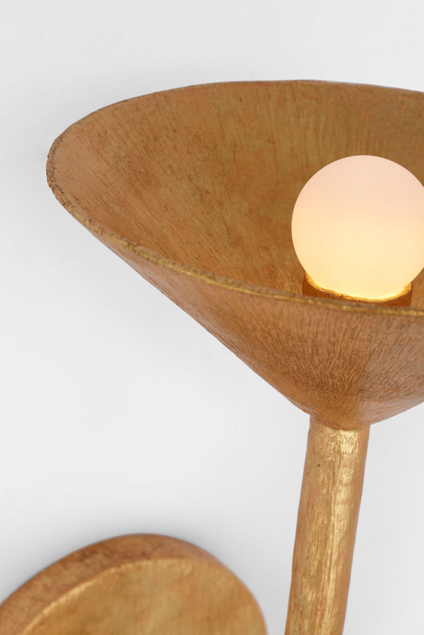 Eleanor 21" Tail Sconce | Antique Gold Leaf