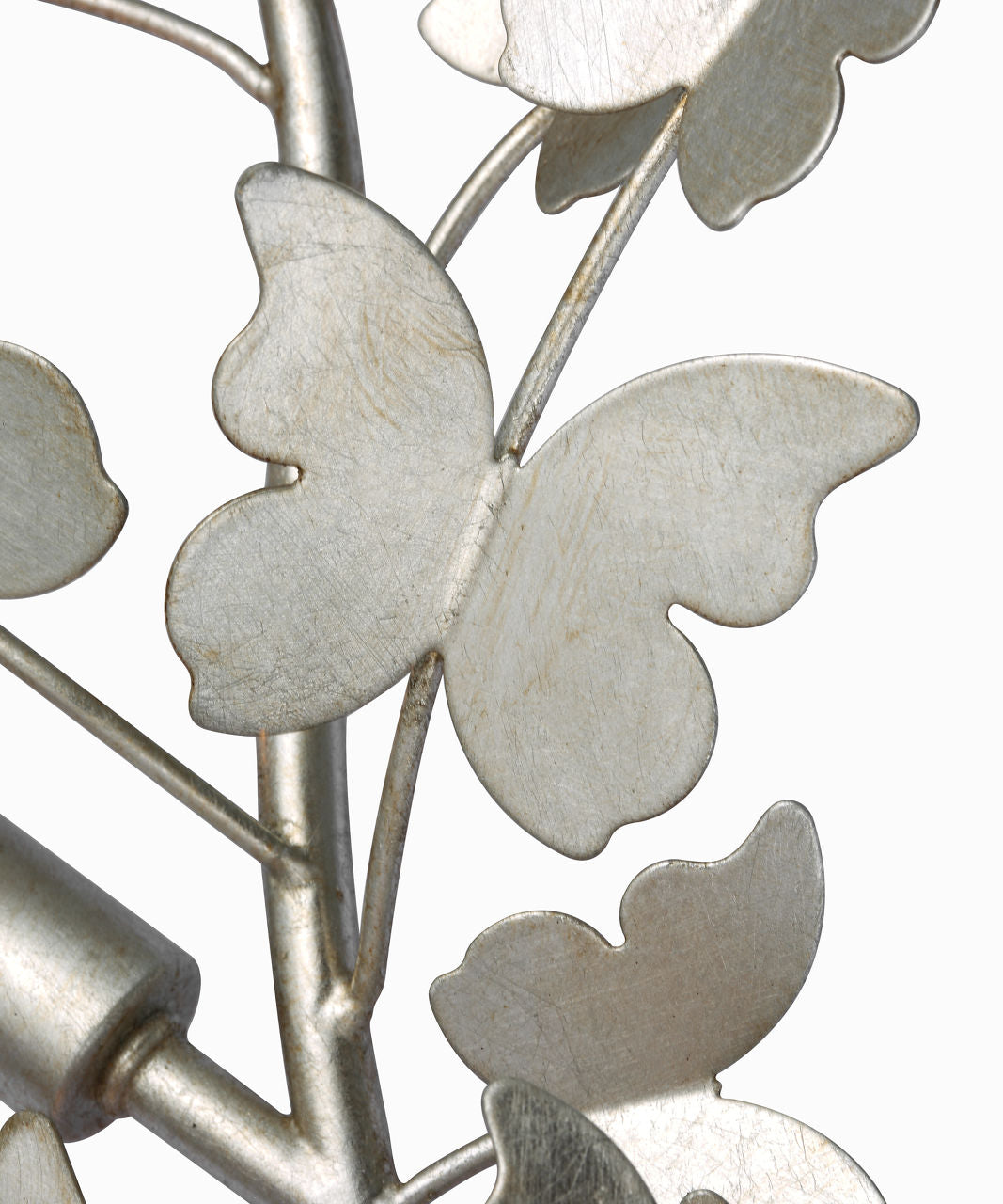 Farfalle 29" Right Sconce | Burnished Silver Leaf