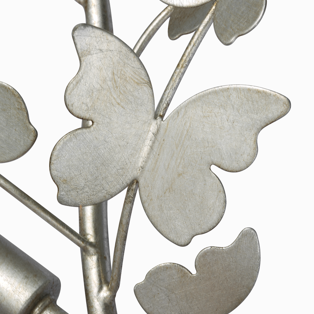 Farfalle 29" Right Sconce | Burnished Silver Leaf