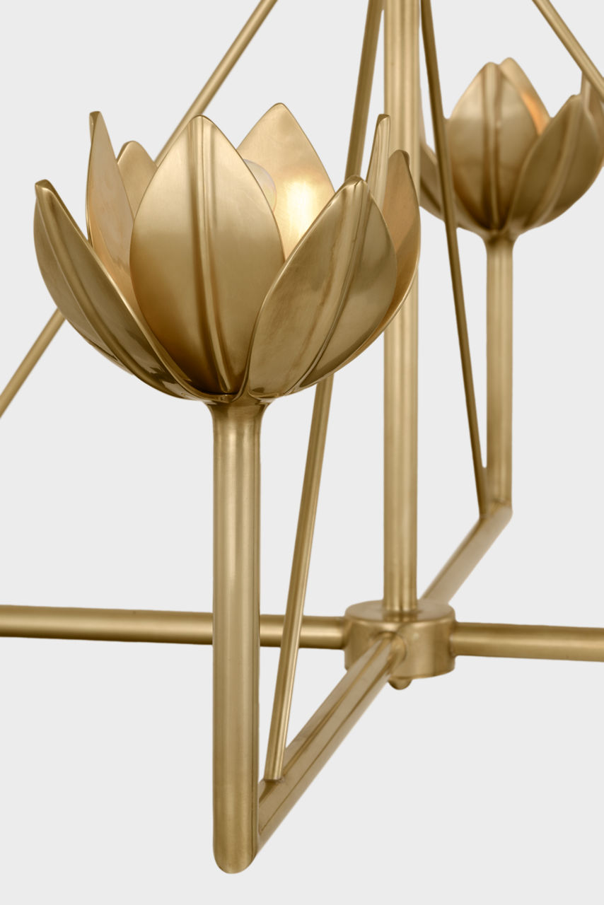 Alberto Medium Two Tier Chandelier | Antique-Burnished Brass