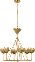 Alberto Small Low Ceiling Chandelier | Antique-Burnished Brass