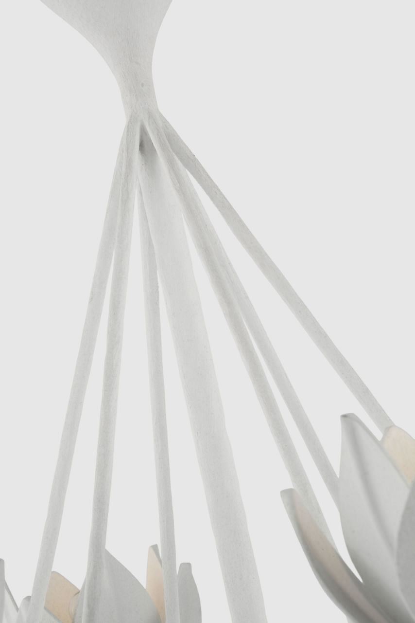 Alberto Small Low Ceiling Chandelier | Plaster White