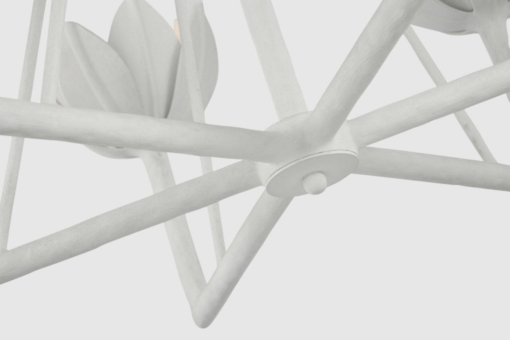 Alberto Small Low Ceiling Chandelier | Plaster White