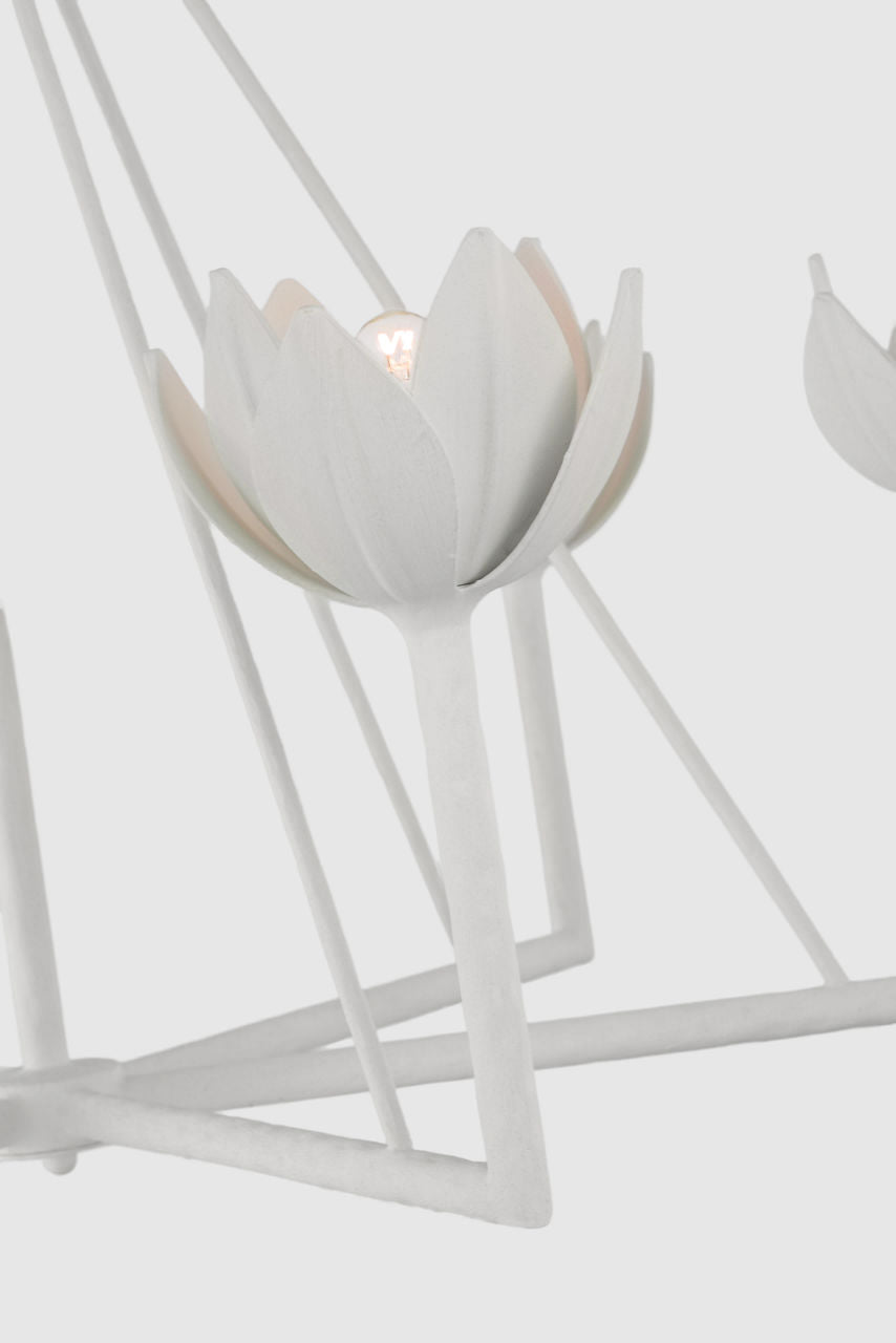 Alberto Large Low Ceiling Chandelier | Plaster White