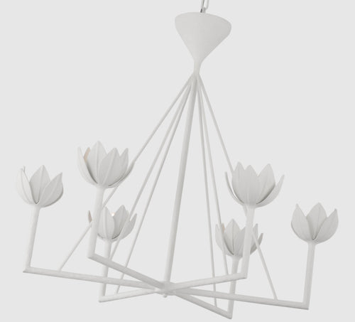 Alberto Large Low Ceiling Chandelier | Plaster White
