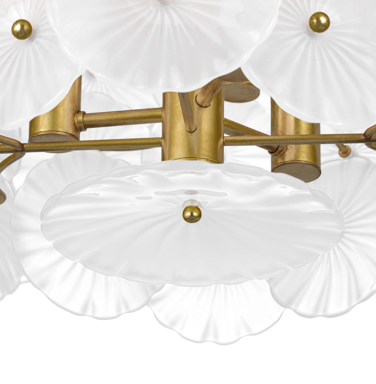 Gianna 24" Chandelier | Gild | Frosted Glass