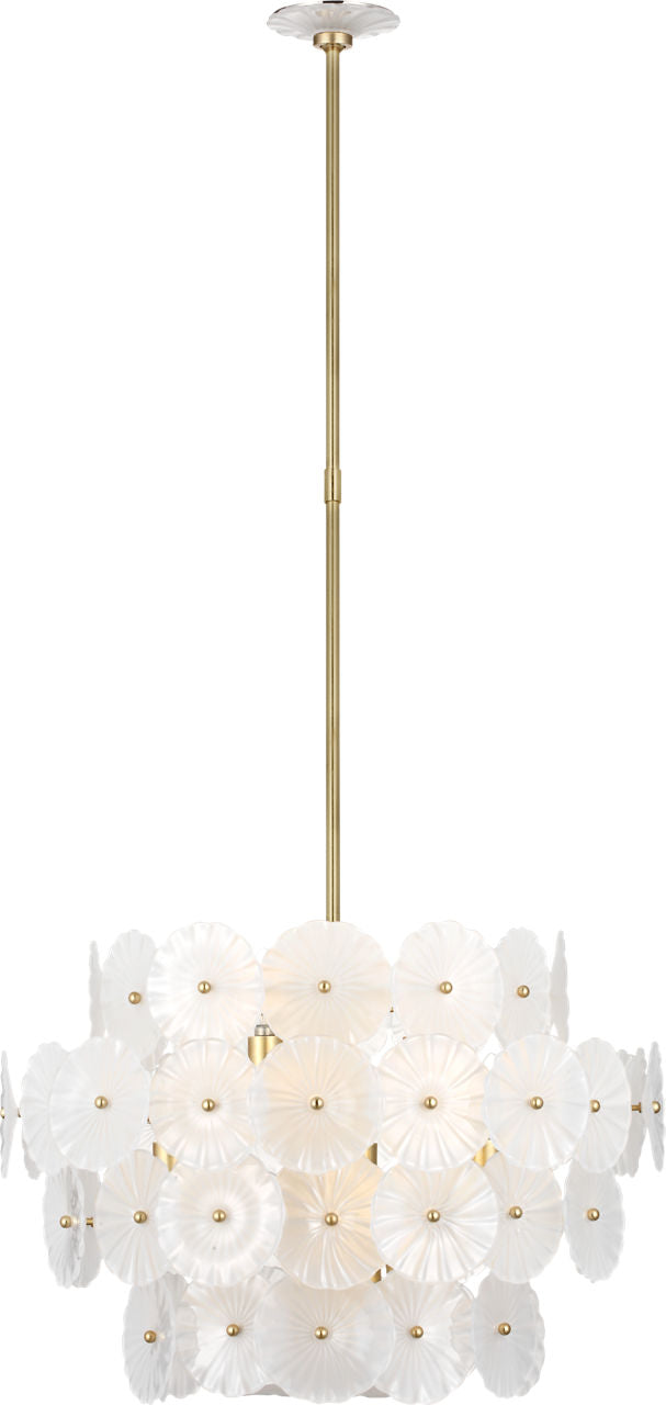 Gianna 24" Chandelier | Gild | Frosted Glass