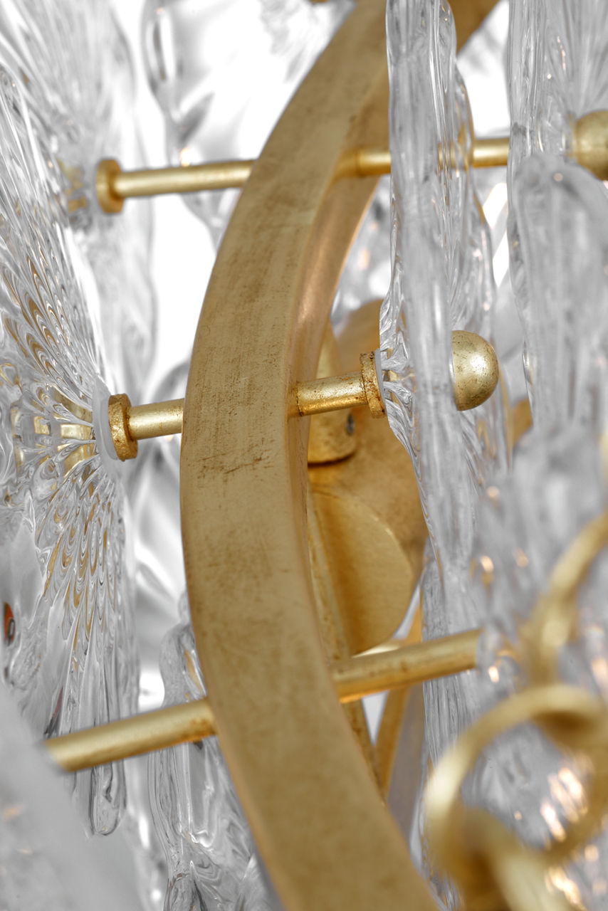 Gianna 36" Ring Chandelier | Gild | Clear Glass